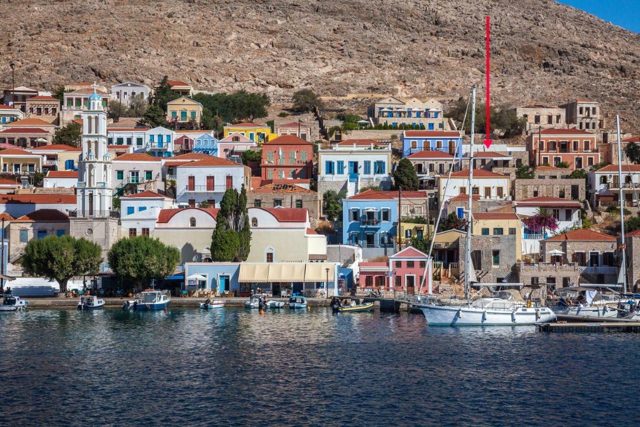 Rosalia Apartments Chalki Town Bagian luar foto